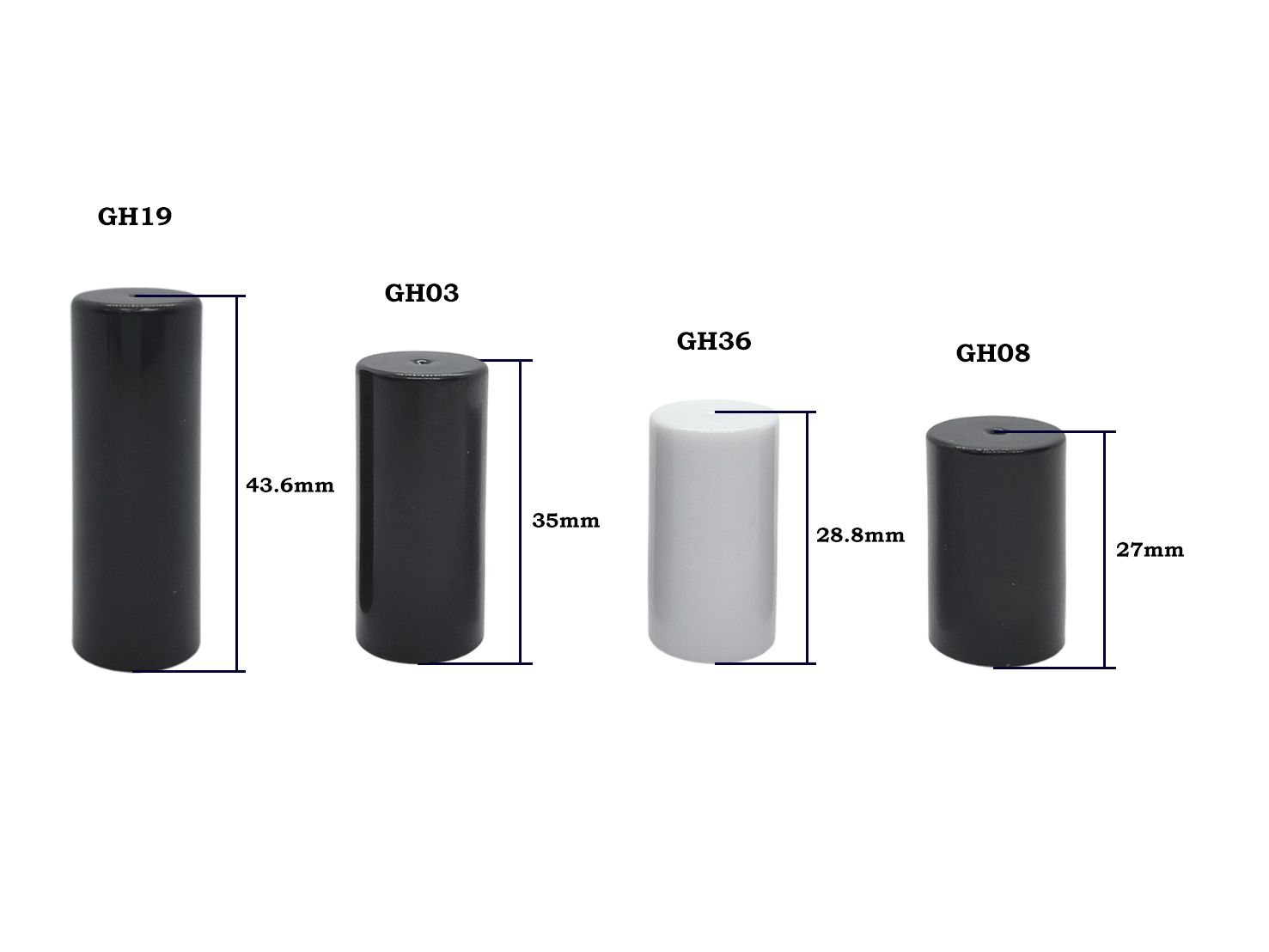 Custom plastic caps for nail polish